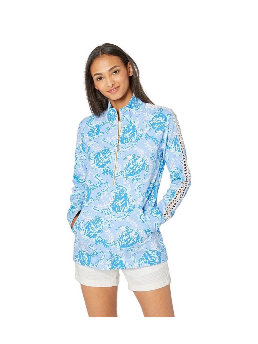 Lilly Pulitzer “Turtley Awesome” Skipper Popover Zip Up